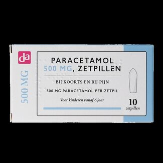 DA Paracetamol 500mg 10 Zetpillen