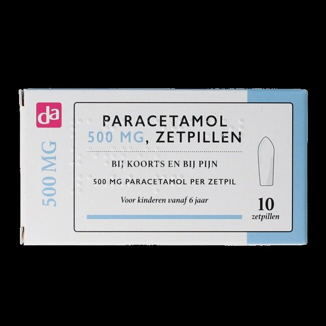 Paracetamol 500mg 10 Zetpillen