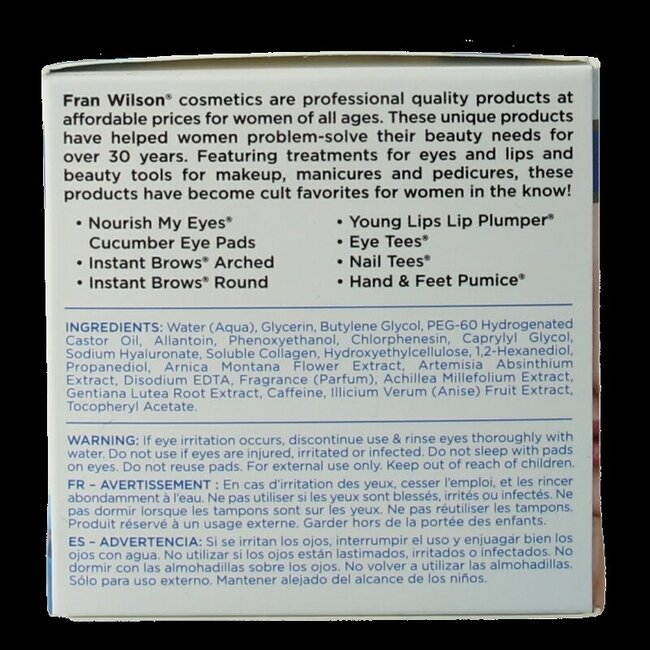 Fran Wilson Nourish My Eyes Patchs Yeux à l'Acide Hyaluronique 36 Pièces