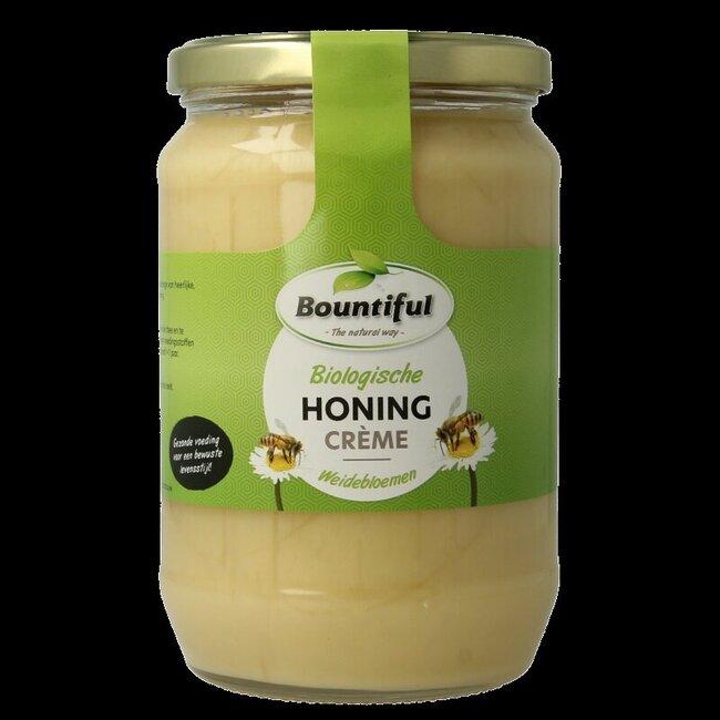 Bountiful Honing weidebloemen creme bio 900 Gram