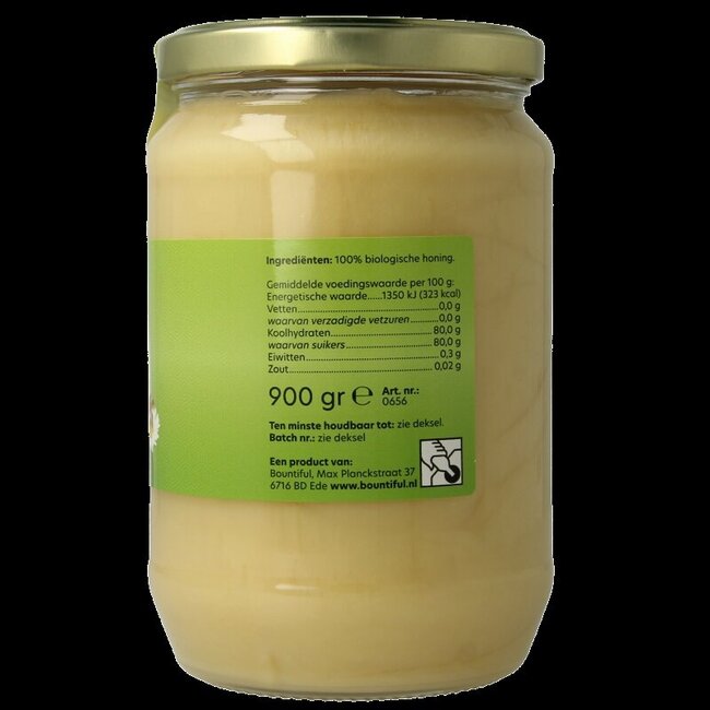 Bountiful Miel de fleurs de prairie crémeux bio 900 g