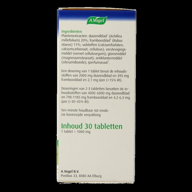 A Vogel Menstruatietabletten 30 Tabletten