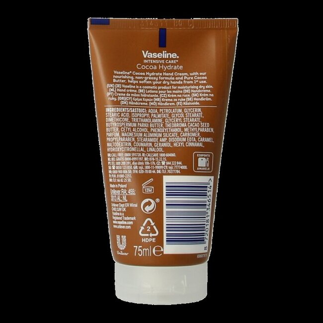 Vaseline Crème pour les mains cocoa hydrate 75 ml