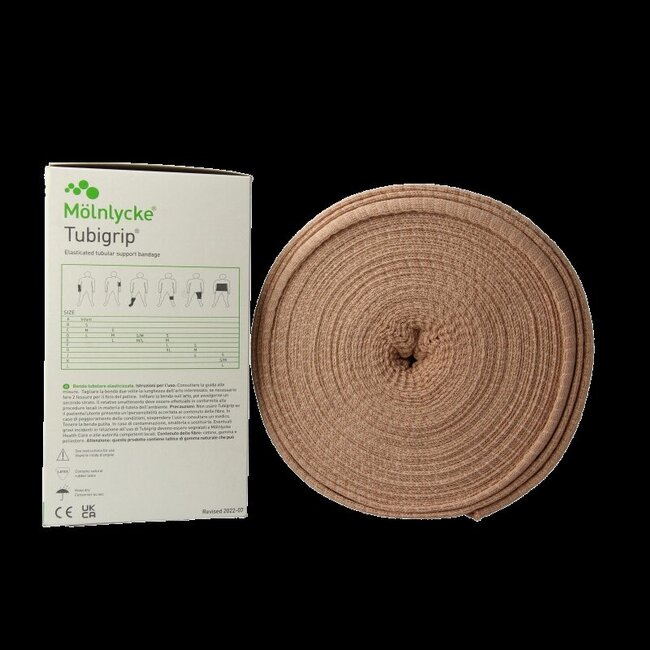 Tubigrip Bandage tubulaire élastique 10 m x 8,75 cm couleur chair 1 unité