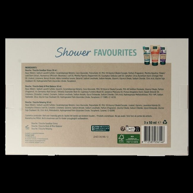Kneipp Geschenkverpakking shower favourites 1 Set