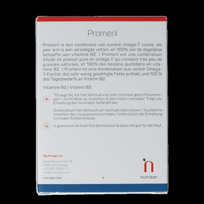 Nutrisan Promeril 60 + 30 gratuites 90 Gélules