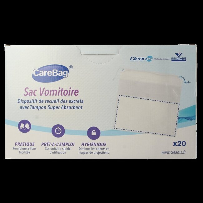 CareBag Sac à vomi avec absorbeur d'odeurs 20 pièces