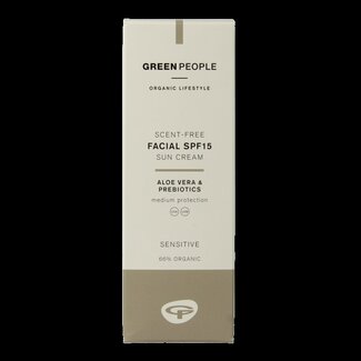 Green People Suncream face scent free SPF15 50 Milliliter