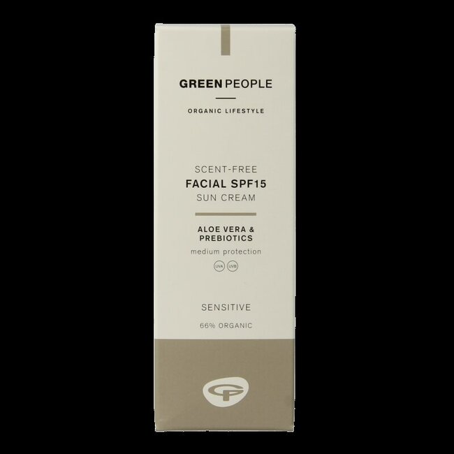 Suncream face scent free SPF15 50 Milliliter