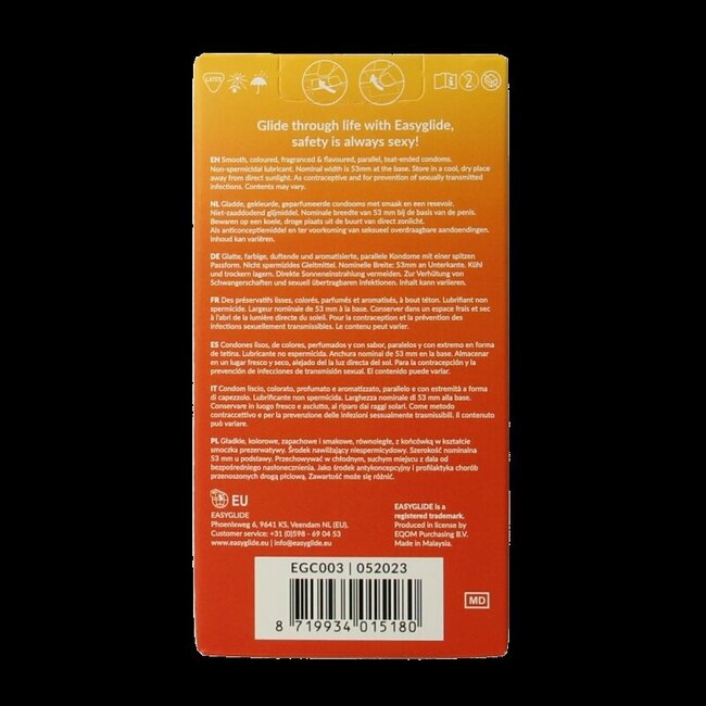 Easyglide Condooms met smaakjes 10 Stuks