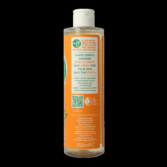 Gel douche Happy Earth Pure rose petitgrain 300 ml