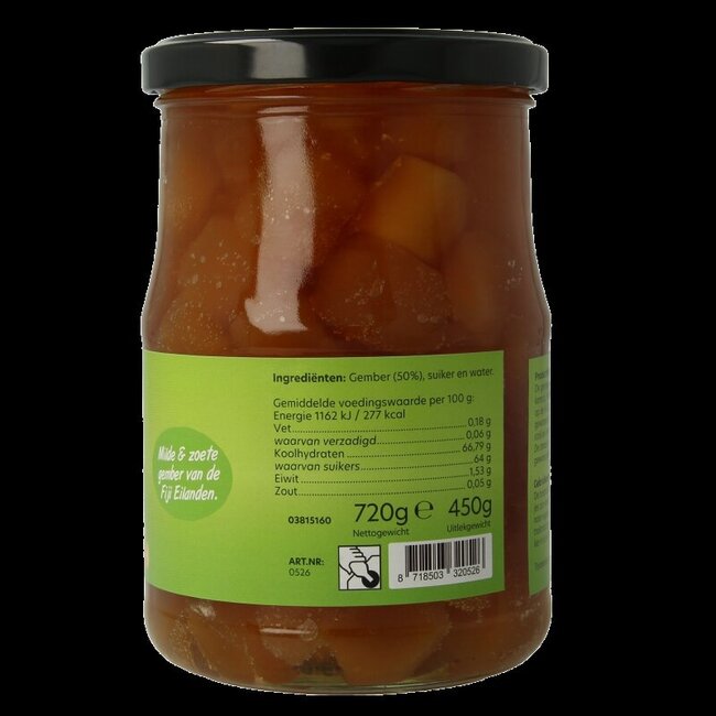 Cubes de gingembre des Fidji Bountiful 720 g