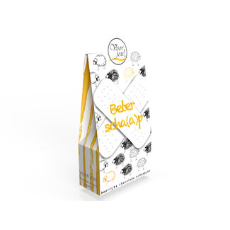 Voor Jou! Pour Toi ! Boîte cadeau mouton en chocolat 100 Grammes