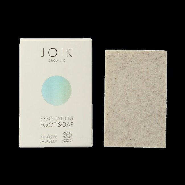 Savon exfoliant et nettoyant bio pour les pieds Joik Organics 100 grammes
