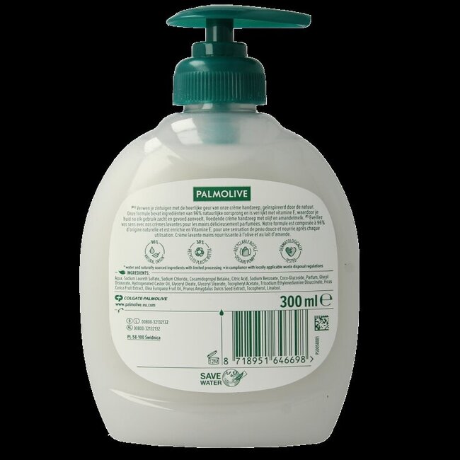 Savon liquide pour les mains Palmolive Naturals Lait & Olive 300 ml