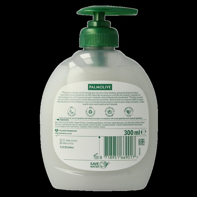 Palmolive Naturals savon pour les mains lait et amande 300 ml
