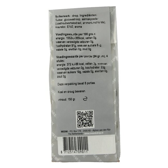 Meenk bâtonnets au salmiak 150 g