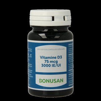 Bonusan Bonusan Vitamine D3 75mcg 3000IE Belgie 120 Softgels