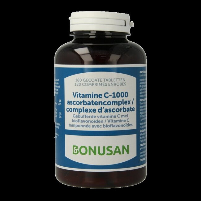 Bonusan Vitamine C 1000 ascorbaten complex Belgie 180 Tabletten