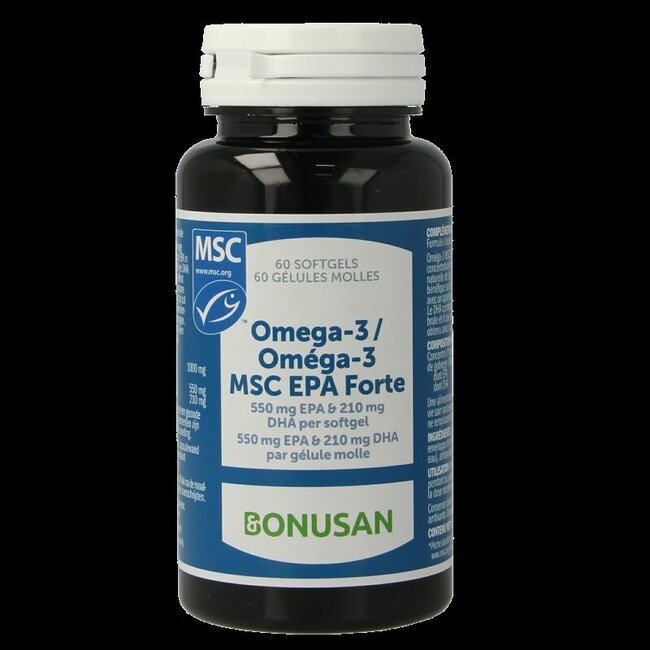 Bonusan Omega 3 MSC EPA forte Belgie 60 Softgels