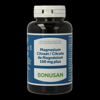 Bonusan Bonusan Magnesiumcitraat 150mg plus Belgie 120 Tabletten