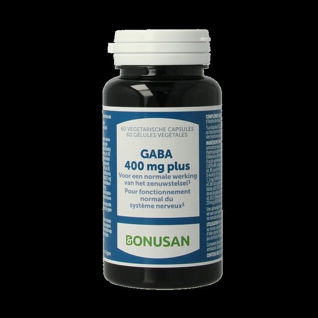 Bonusan Gaba 400mg plus Belgie 60 Vegetarische capsules
