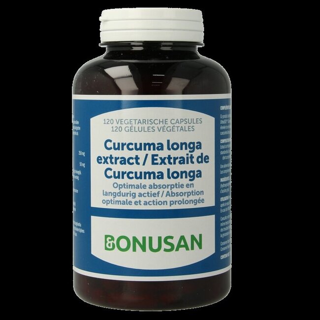 Bonusan Curcuma longa extract Belgie 120 Capsules