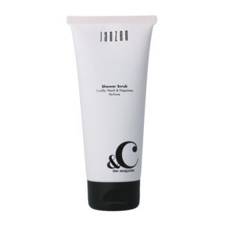 Janzen Showerscrub vanilla peach 200 Milliliter