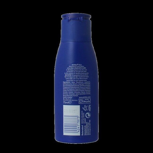 Lait corps nourrissant Nivea 75 ml