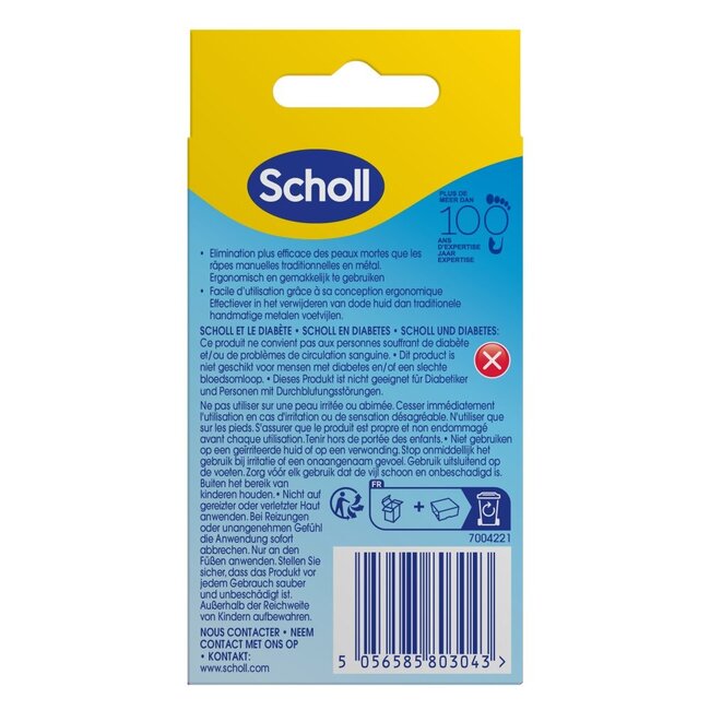 Scholl Voetvijl nano glas 1 Stuks