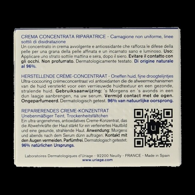 Uriage Cica daily cream concentraat 50 Milliliter