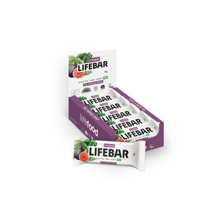 Lifefood Lifefood Lifebar energiereep vijg raw en bio 40 Gram