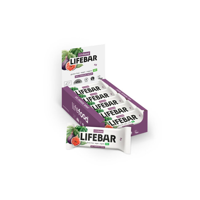 Lifefood Lifebar energiereep vijg raw en bio 40 Gram