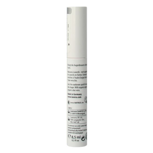 Gel sourcils Lavera Brow Control 01 transparent bio test 1 Testeur