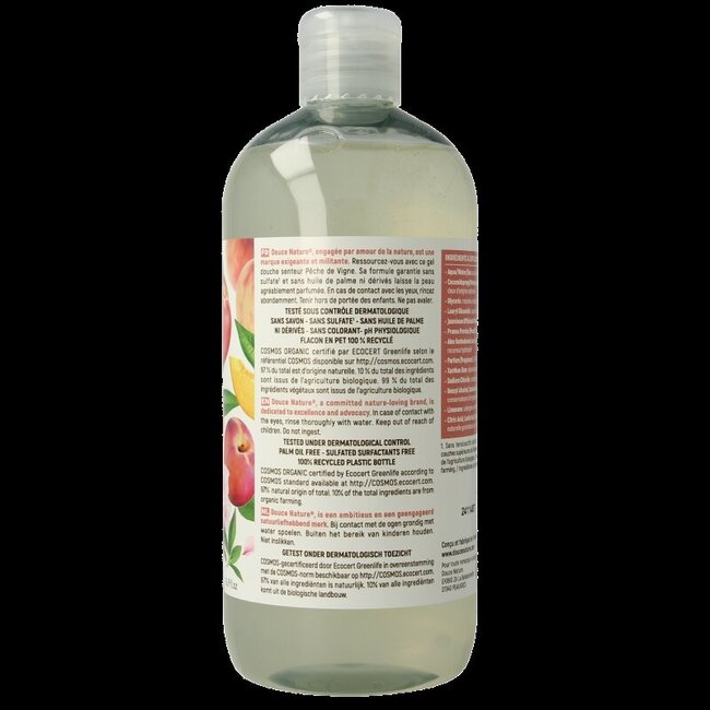 Douce Nature Douchegel perzik 500 Milliliter