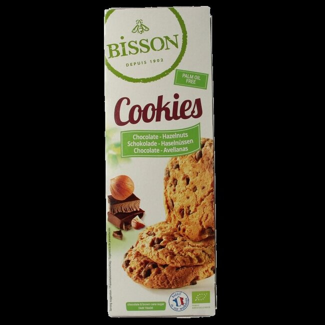 Bisson Choco hazelnoot cookies bio 175 Gram