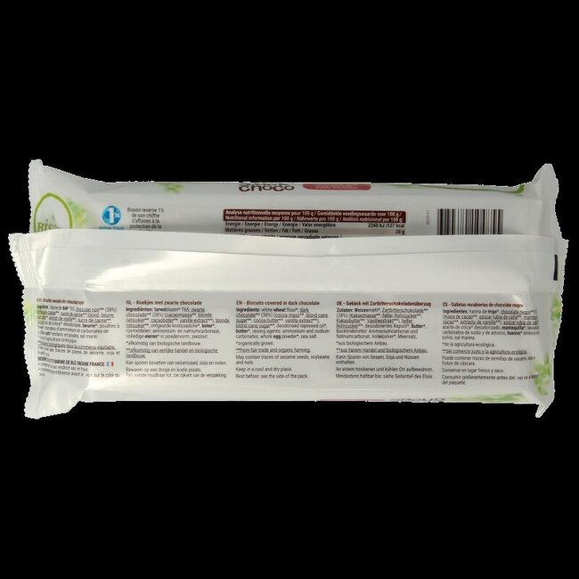 Bisson Stick choco pure chocolade bio 130 Gram