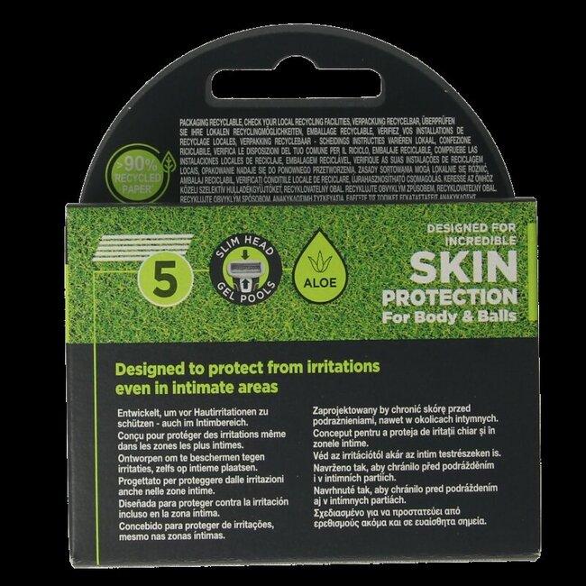 Lames de rechange Wilkinson Hydro Trimmer Intimate Body & Balls - 3 pièces