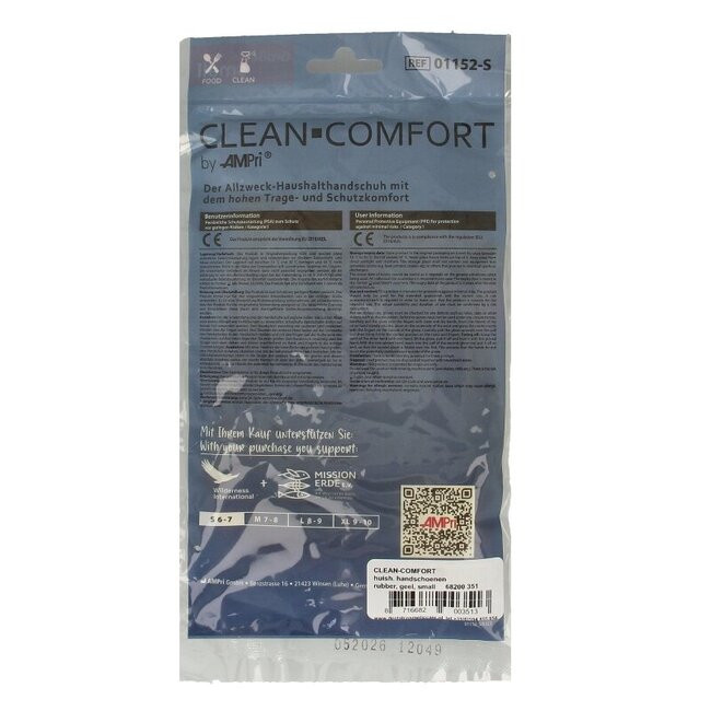 CLEAN-COMFORT Gants de ménage jaunes taille S 1 Paire