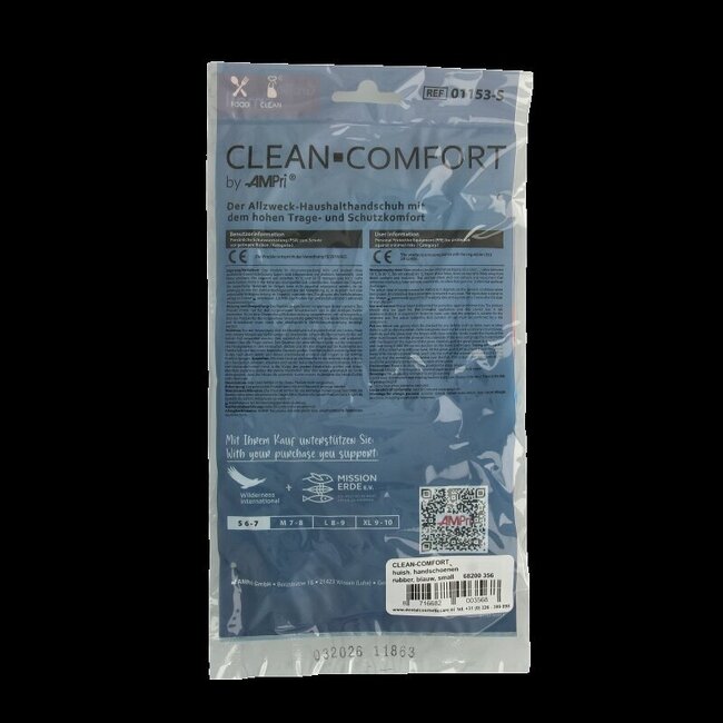 CLEAN-COMFORT Huishoudhandschoen blauw maat S 1 Paar
