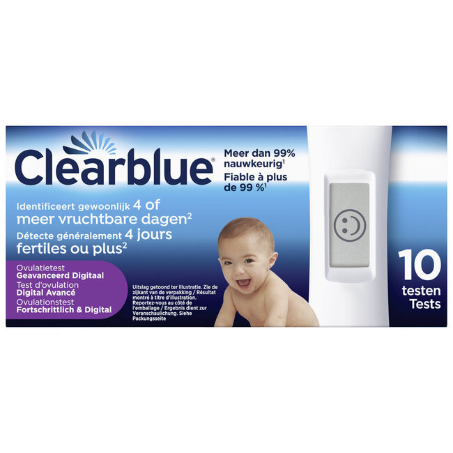 Clearblue Ovulatietest 4 dagen 10 Stuks