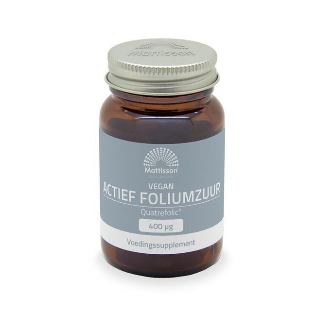 Mattisson Actief foliumzuur Quatrefolic 400mcg 60 Tabletten
