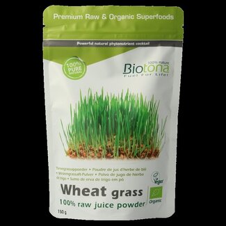 Biotona Biotona Wheat grass raw bio 150 Gram