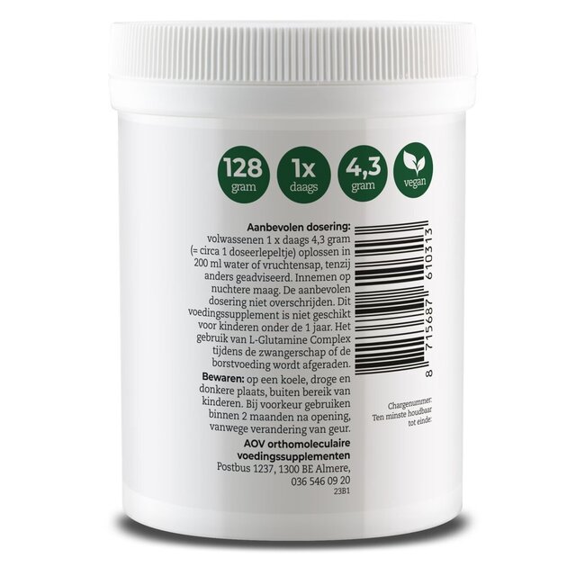 AOV 1031 L-Glutamine complex 128 Gram