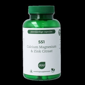 AOV AOV 551 Calcium magnesium & zink citraat 90 Vegetarische capsules