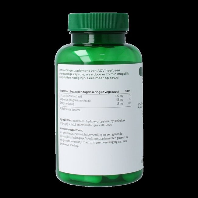AOV 551 Calcium magnésium & zinc citrate 90 gélules végétales