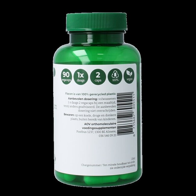 AOV 551 Calcium magnésium & zinc citrate 90 gélules végétales