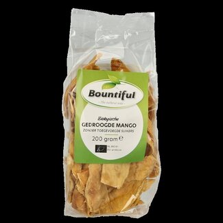 Bountiful Bountiful Mango gedroogd zonder suiker bio 200 Gram