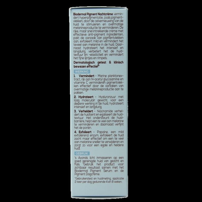 Biodermal Crème de nuit anti-pigment 50 ml