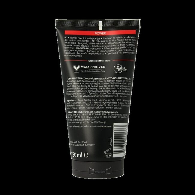 Taft Power gel tube 150 Milliliter